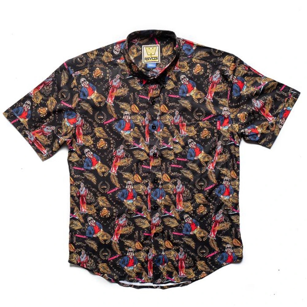 RSVLTS WWE Legends Ric Flair Nature Boy Short Sleeve Button Up XS
